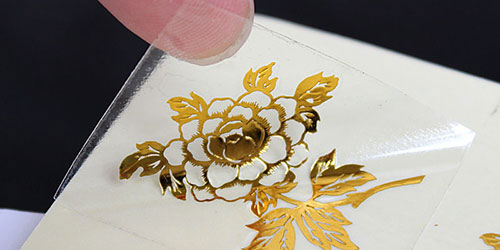 透明不干膠標(biāo)簽定制印刷閃電發(fā)貨